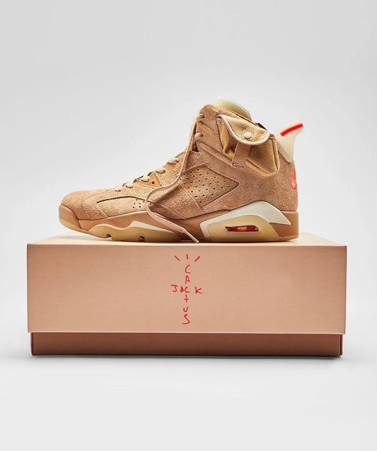 Air Jordan 6 x Travis Scott “ British Khaki ” ( Glows In Dark )