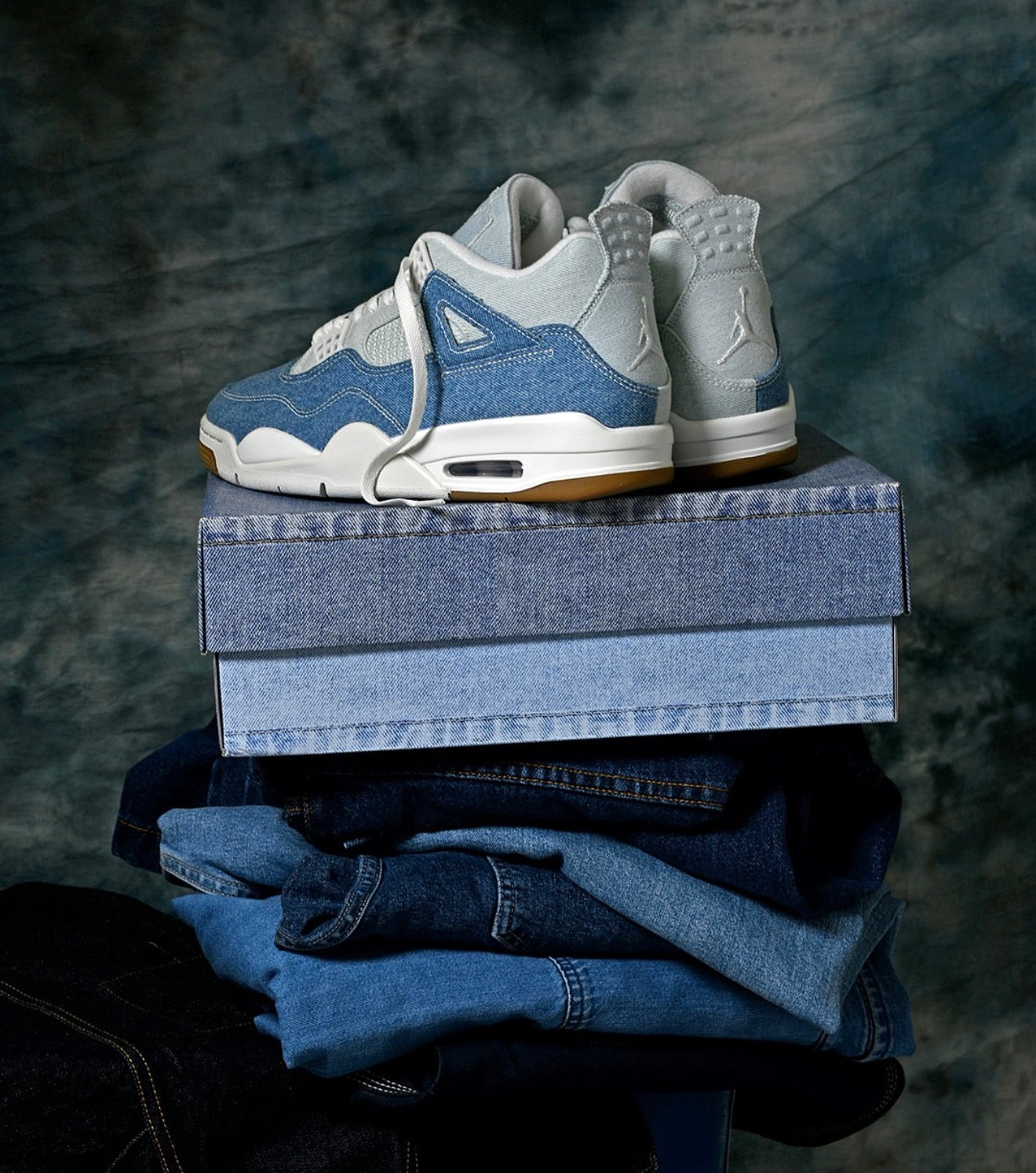Air Jordan 4 Retro TEX Denim Worn Blue