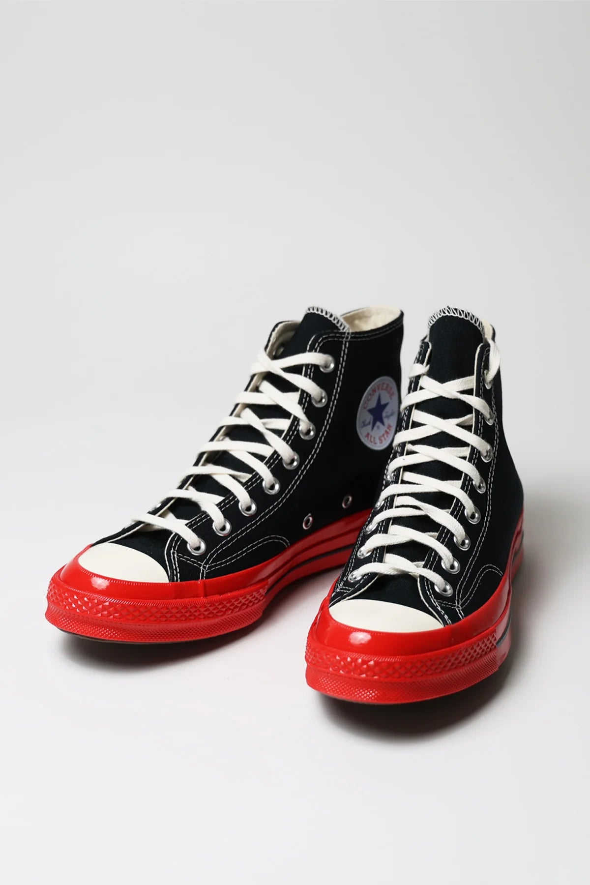 Converse Chuck Taylor All Star 70 Hi Comme des Garcons PLAY Black Red Midsole