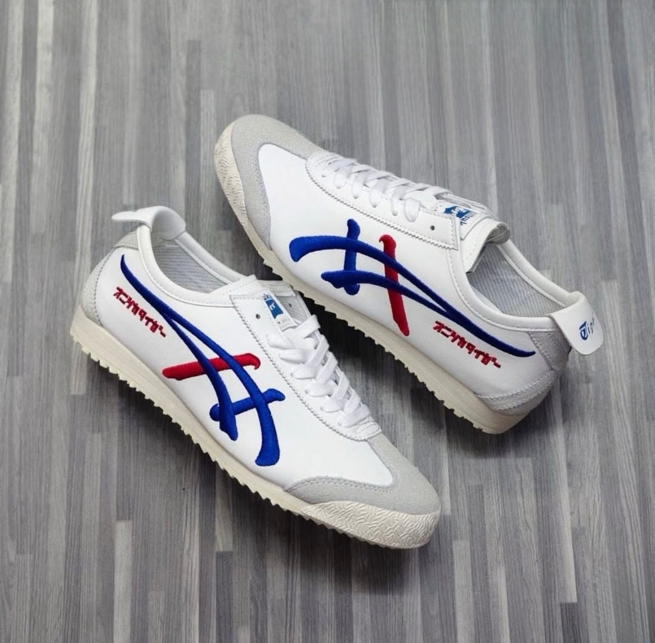 Mexico 66 NM Lace Up White Blue ( Nippon )