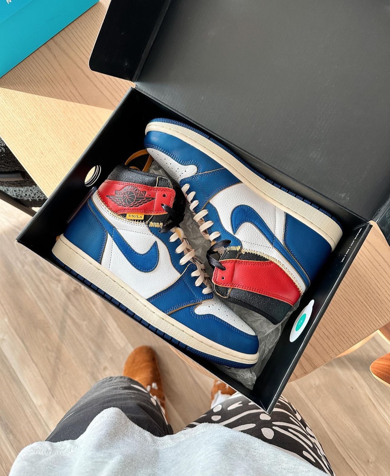 Union La x Air Jordan 1 High Storm Blue