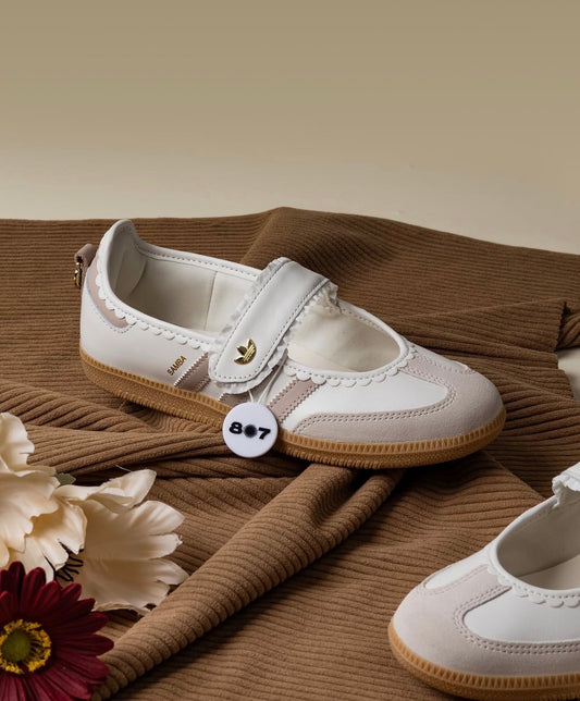 WMNs Samba Jane Ruffle Pack White Pink Gum