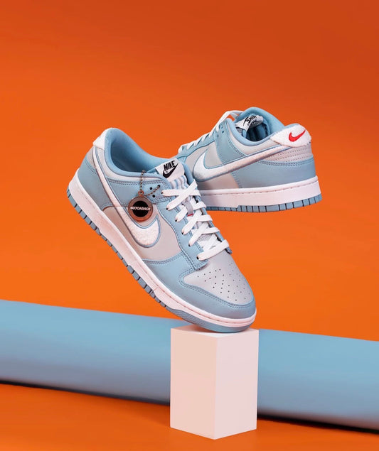 Dunk Low Fleece Swoosh Blue
