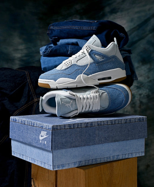 Air Jordan 4 Retro TEX Denim Worn Blue