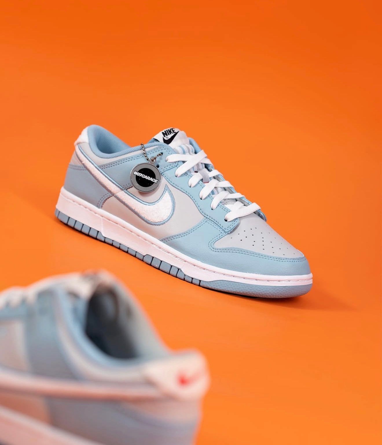 Dunk Low Fleece Swoosh Blue