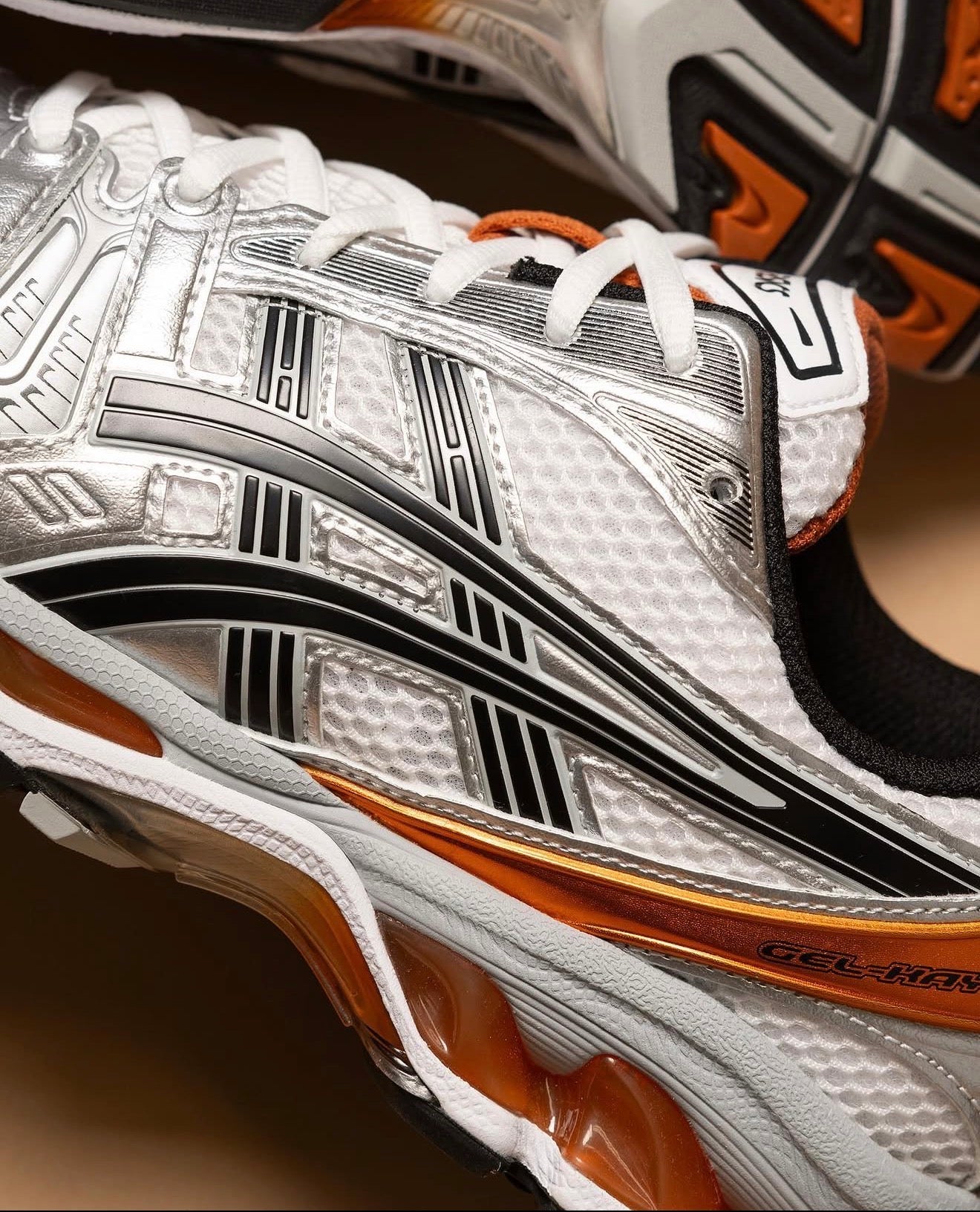 Gel-Kayano 14 White Piquant Orange
