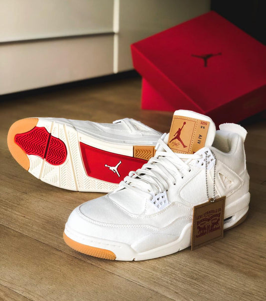 Levis x Air Jordan 4 Retro “White Denim”