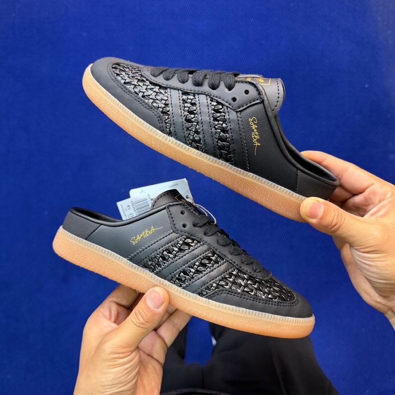 Samba Mule Black Basketweave