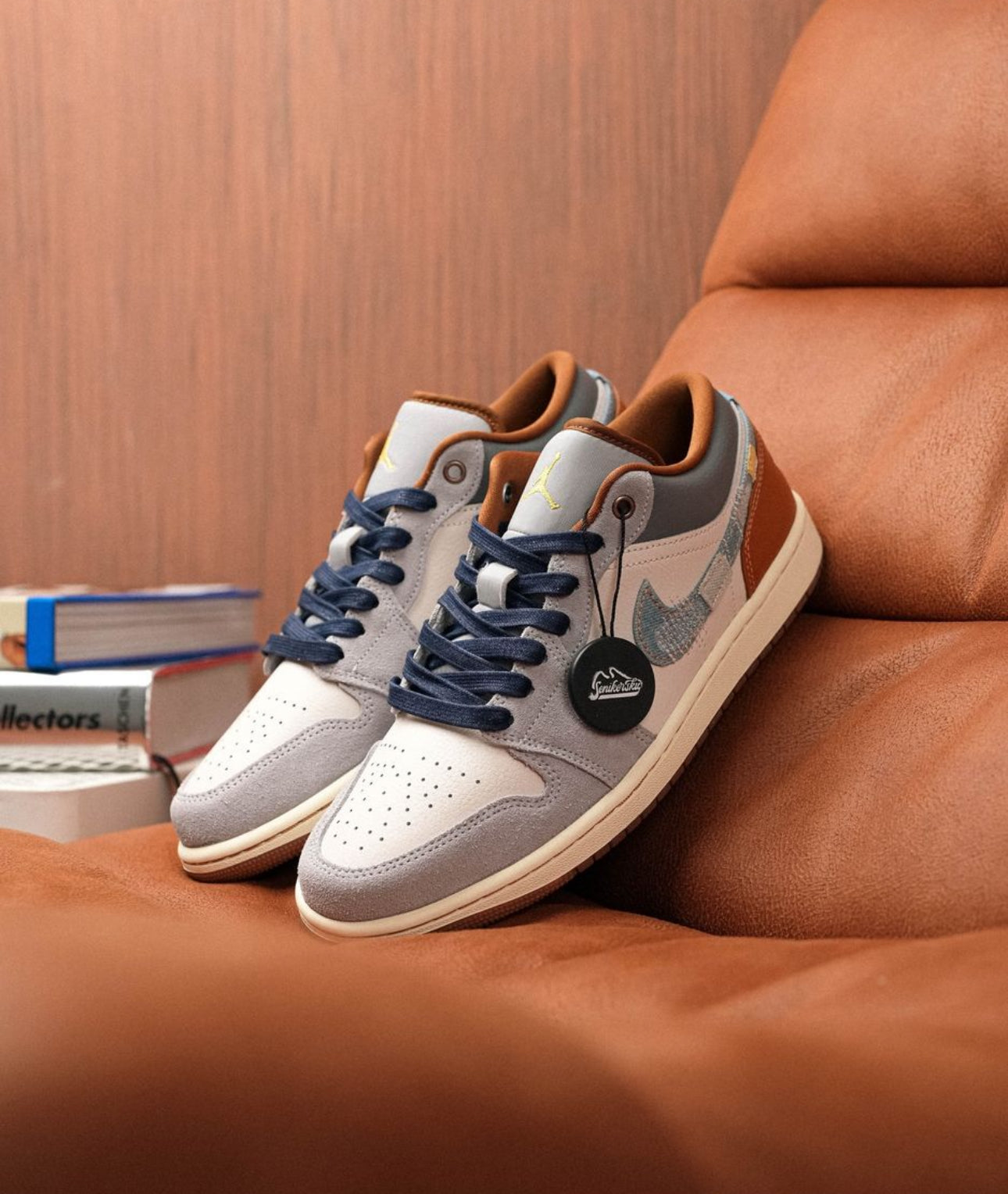 Air Jordan 1 Low “ Repaired Denim Swoosh “