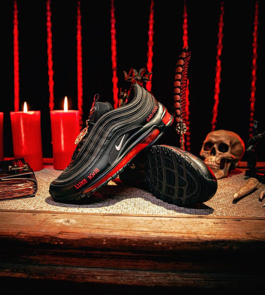 Lil Nas X MSCHF's Airmax 97 "Satan Shoes"