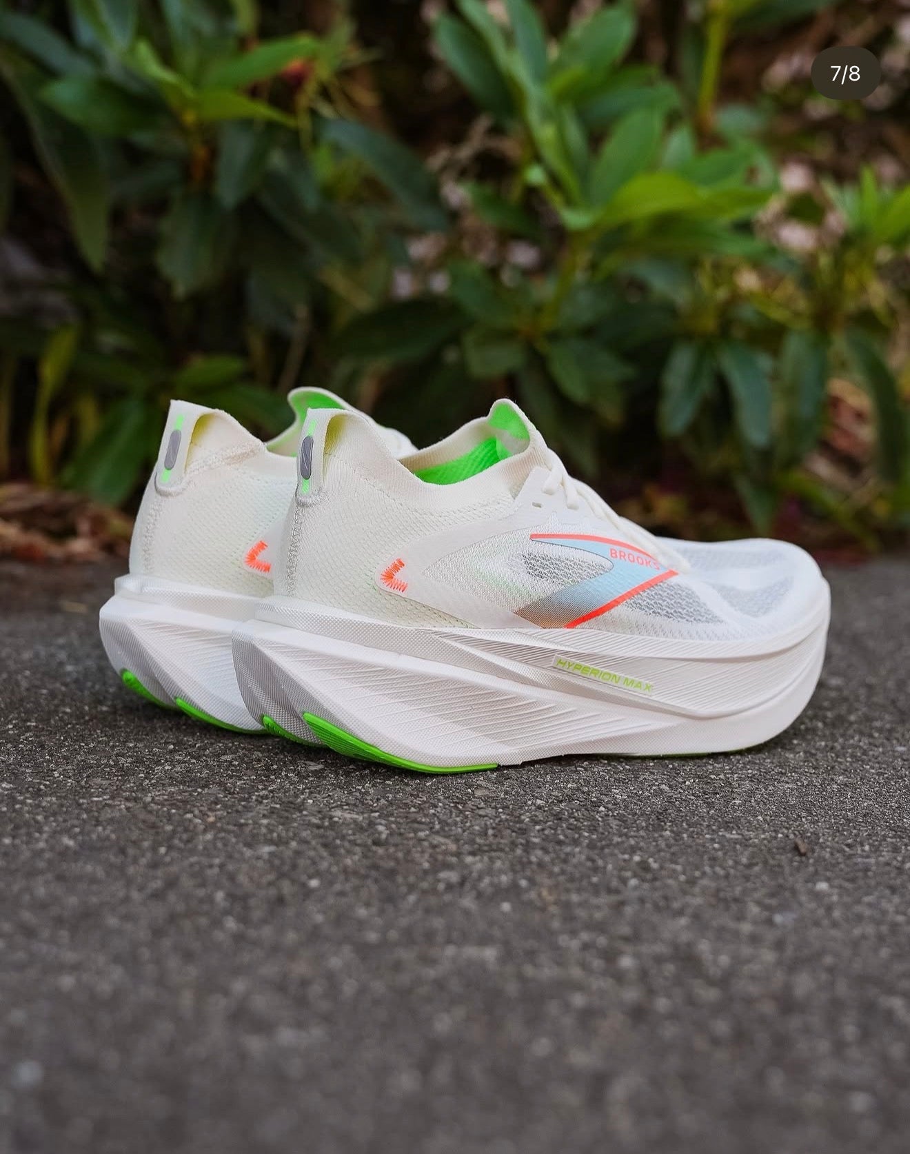 Brooks Hyperion Max 3 Coconut Green Gecko Pink Clay