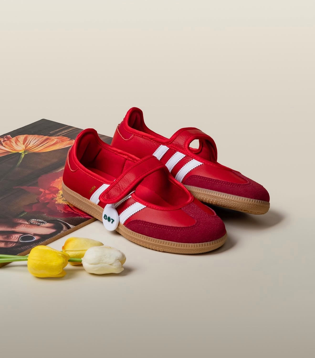 WMNs Samba Jane Scarlet White Gum