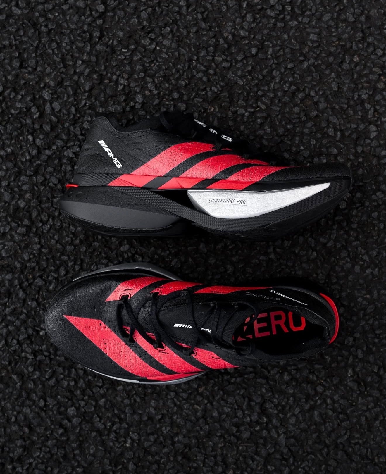 Adizero Prime X 3.0 Strung Mercedes AMG Black Lucid Red