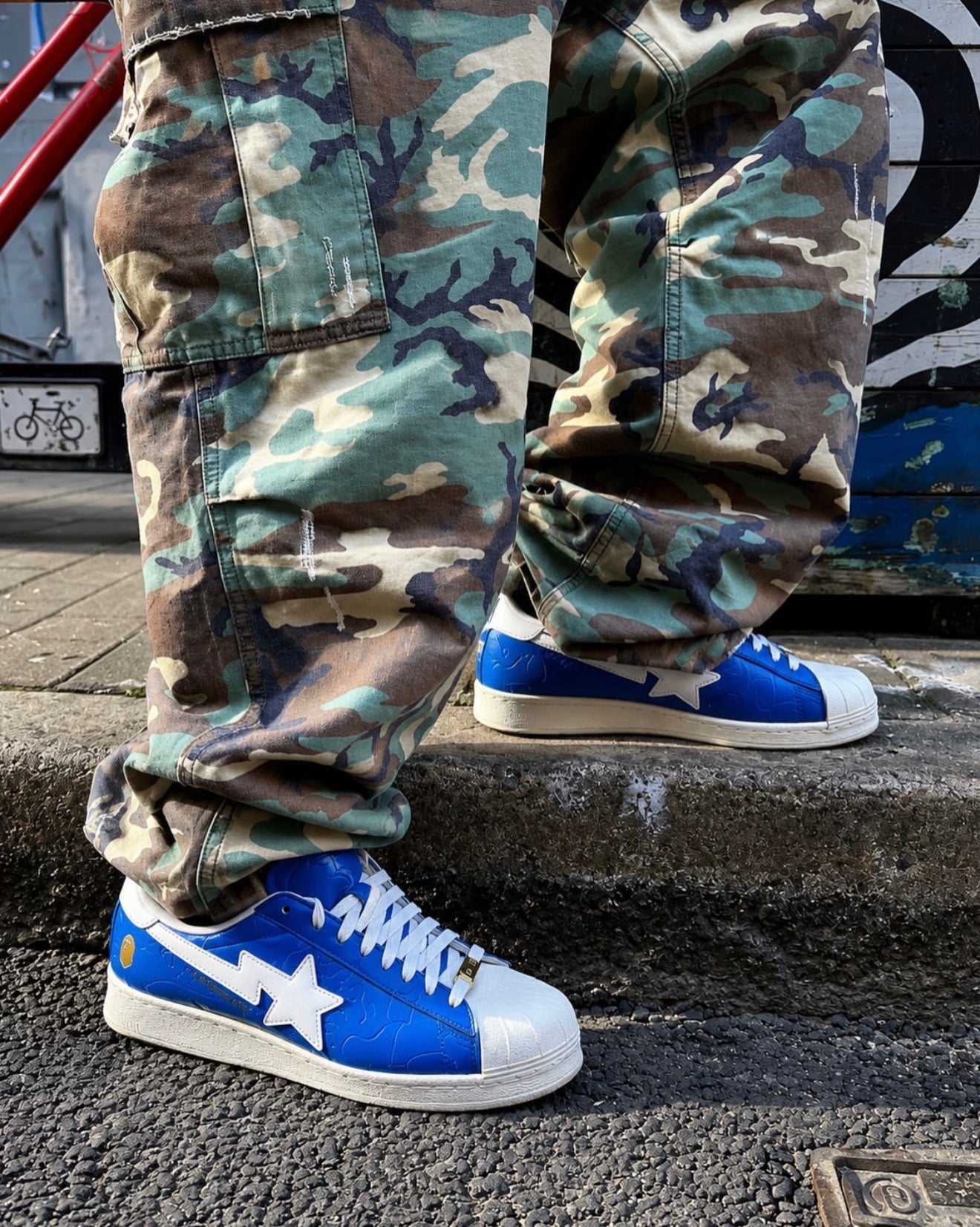 Superstar Vintage Bape Blue White