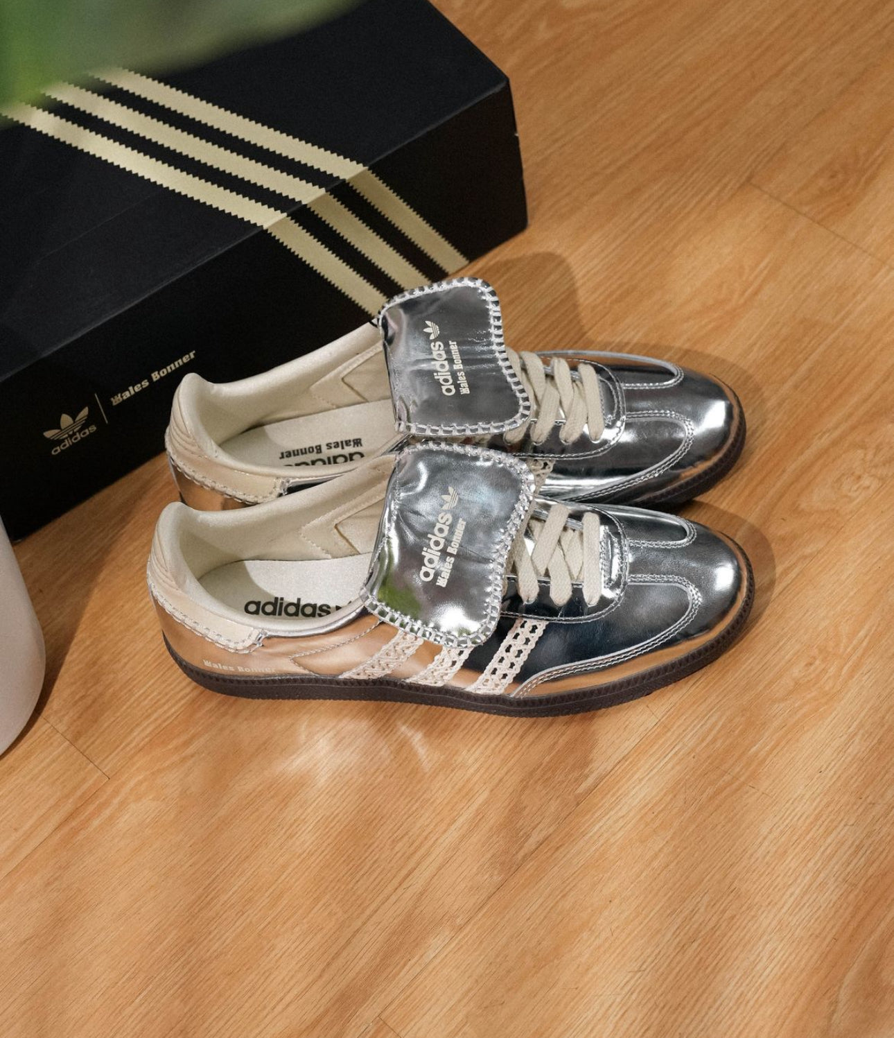 Wales Bonner x Samba Pony “ Silver Metallic  “