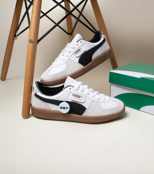 WMNs Puma Palermo White Vapor Grey Gum