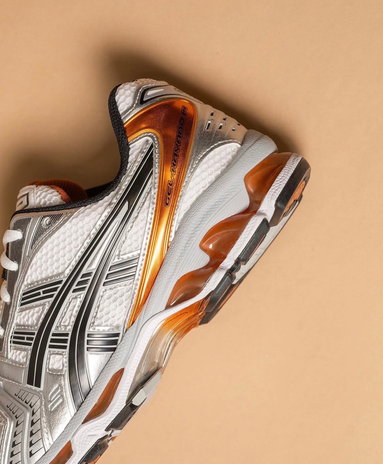 Gel-Kayano 14 White Piquant Orange