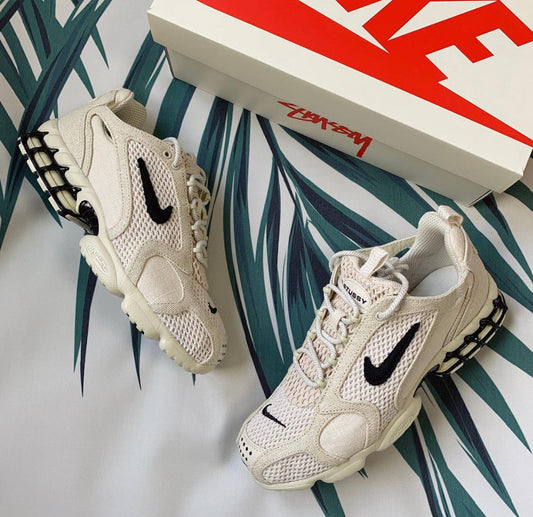 Stussy x Zoom Air Spiridon Caged 2 Fossil