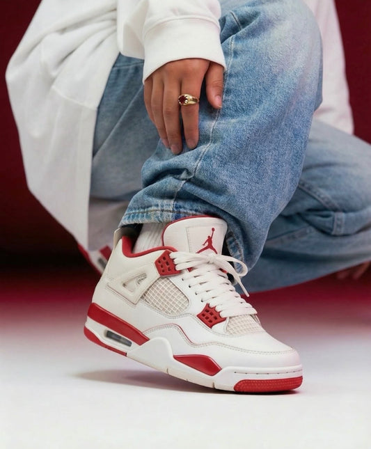 WMNs Air Jordan 4 Retro Valentine's Day Sierra Red