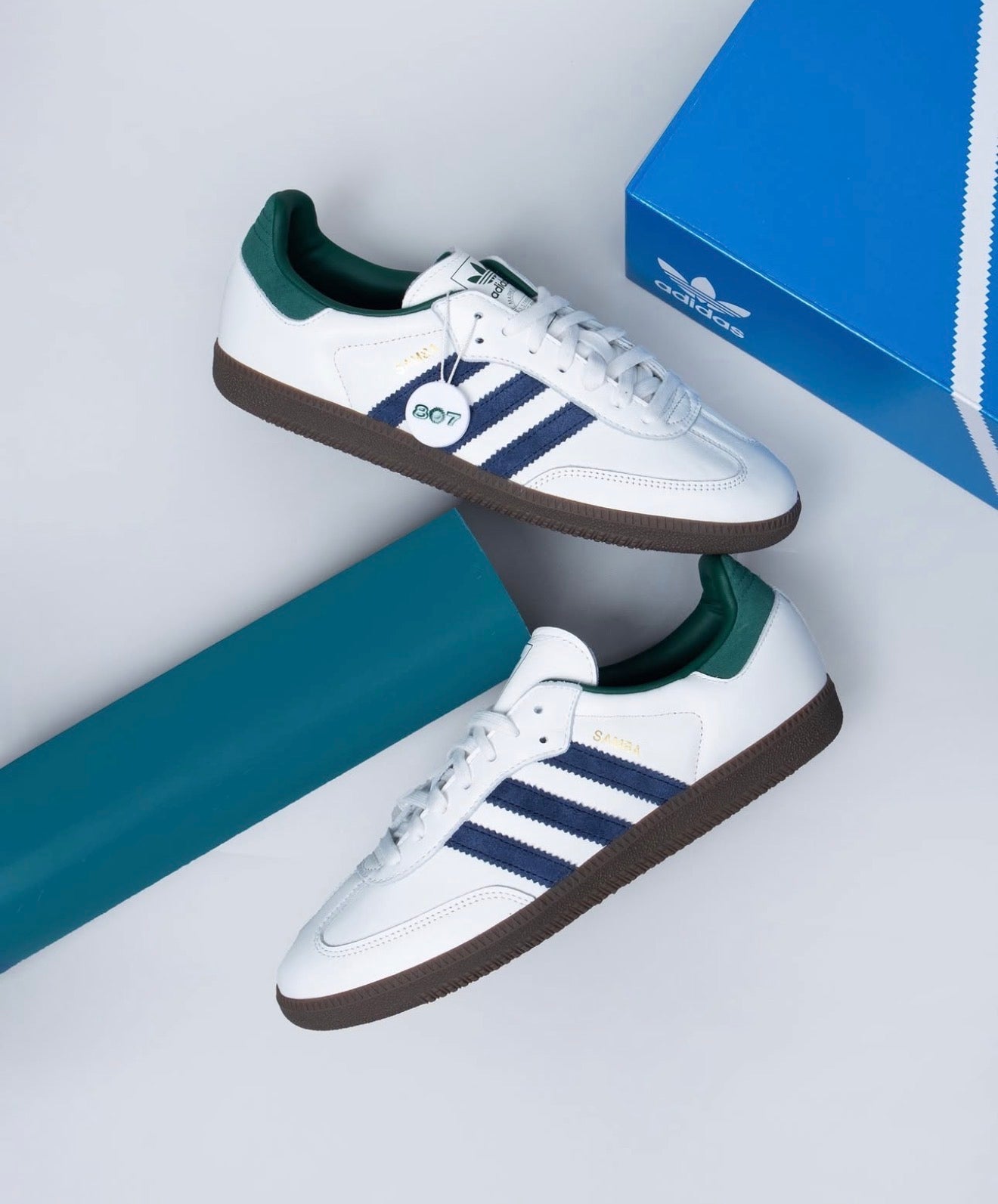 WMNs Samba Og 'White Navy Collegiate Green'