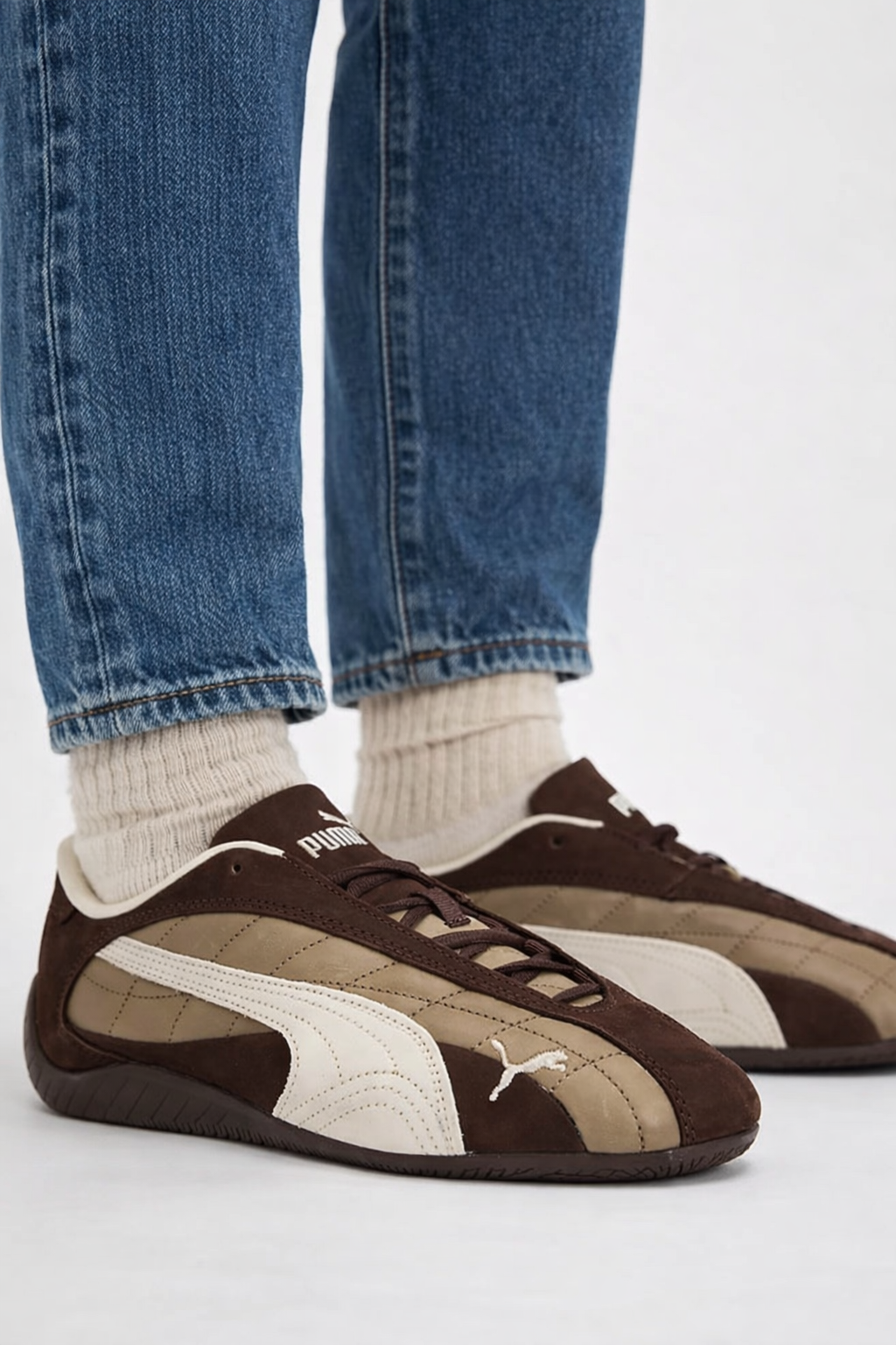 Puma Speedcat Plus Brown White