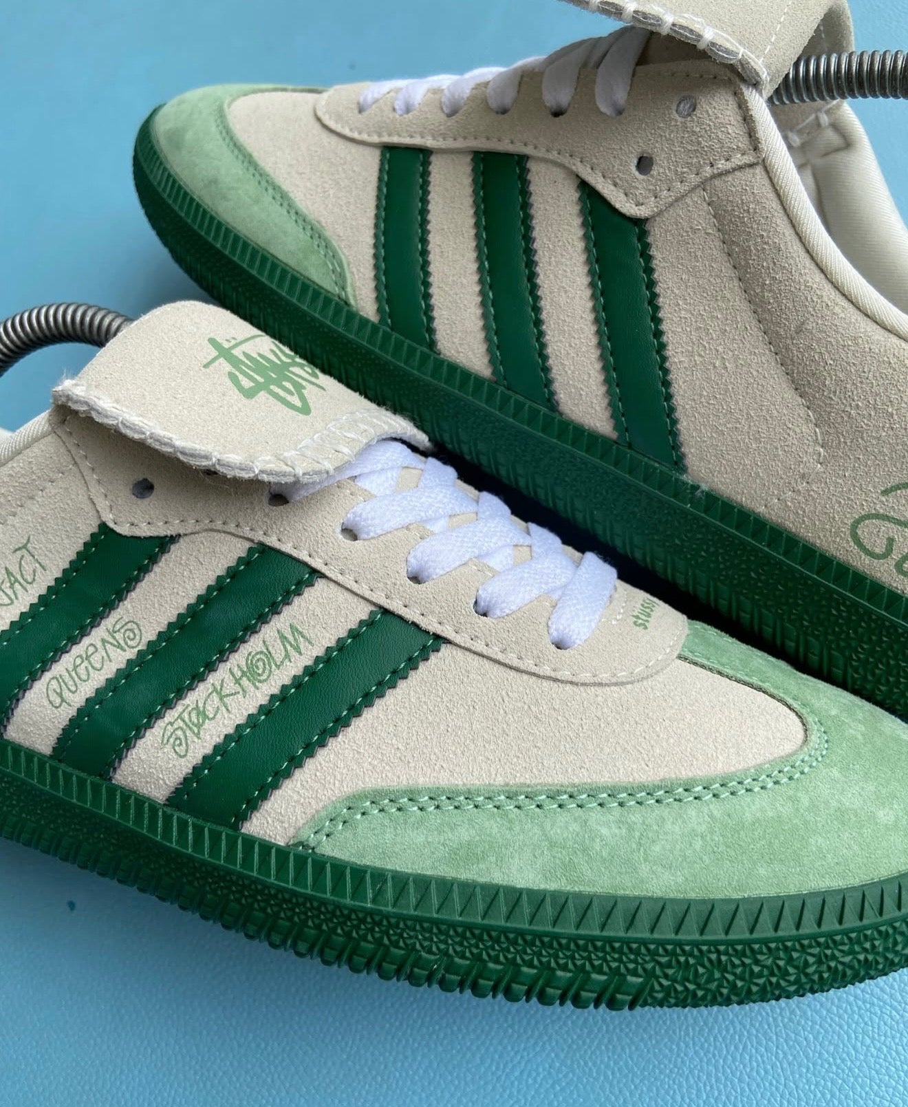 Samba x Stussy Green (custom)