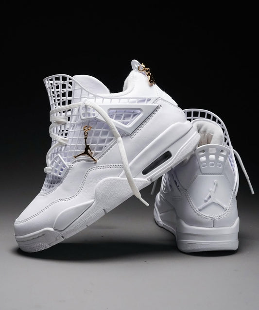 Air Jordan 4 Net Triple White