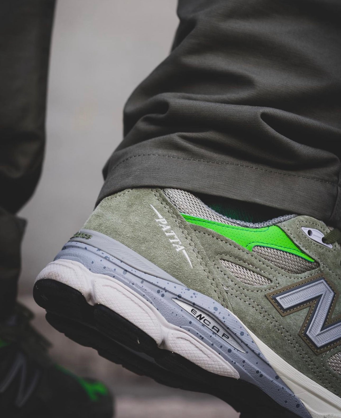 New Balance x Patta 990V3 “Olive - Bright Green”