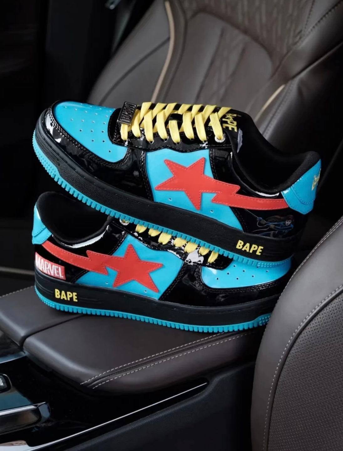 Marvel x Bathing Ape Bape Sta Low “ Black Widow “