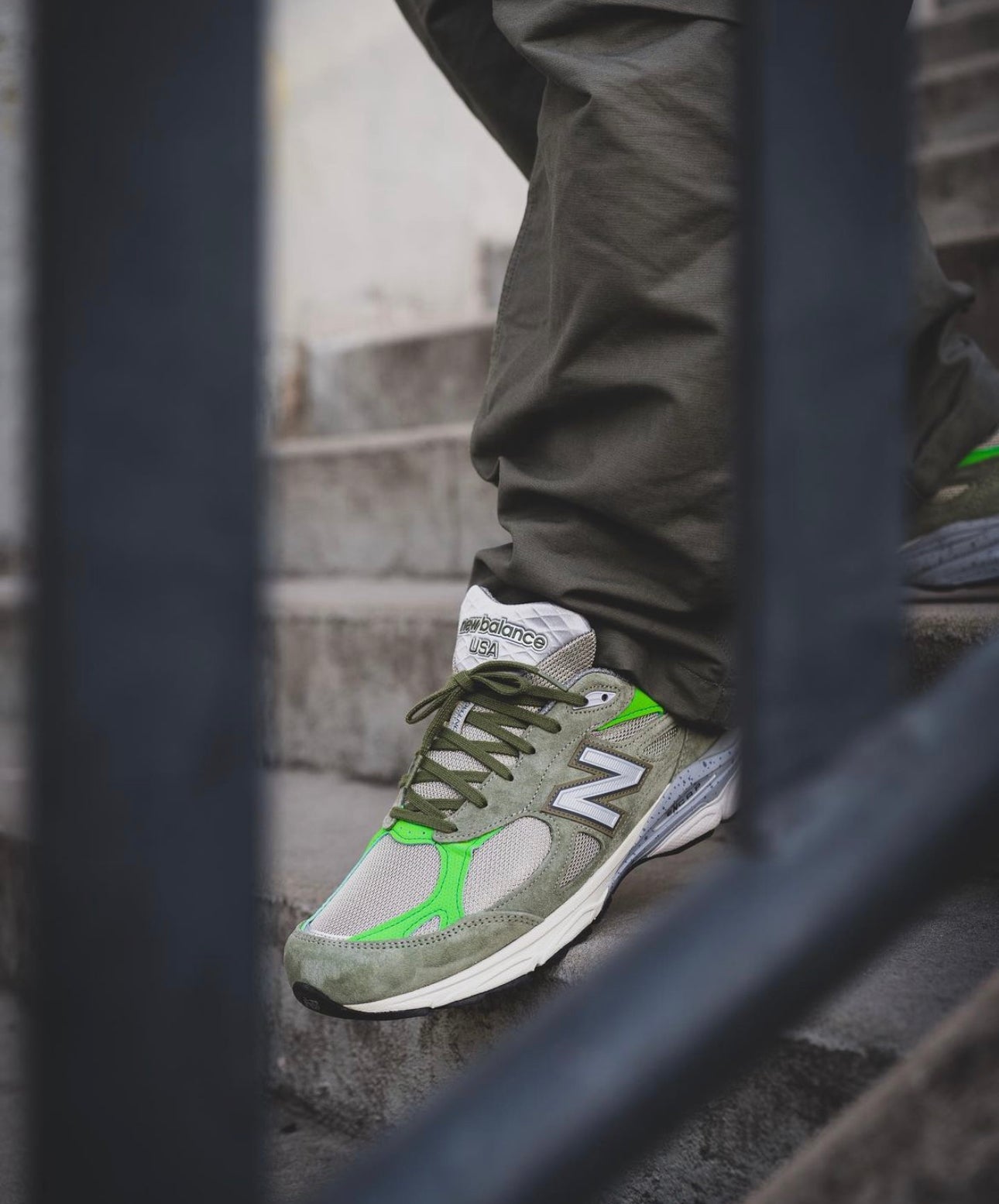 New Balance x Patta 990V3 “Olive - Bright Green”