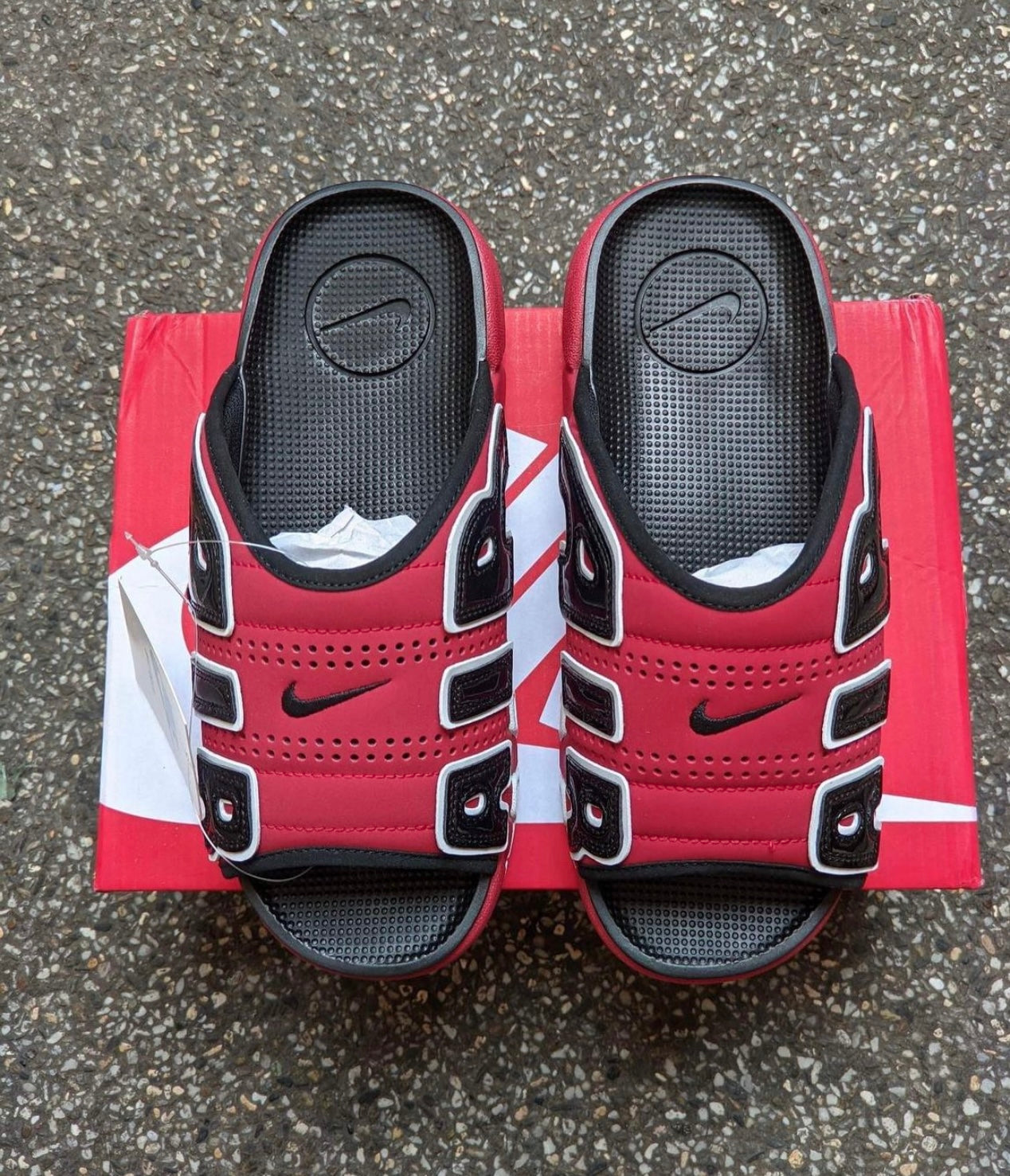 Air More Uptempo Slide “ Bulls “