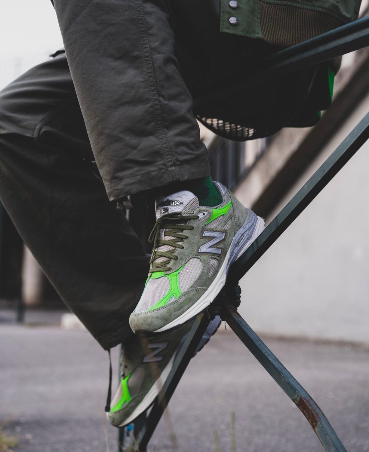 New Balance x Patta 990V3 “Olive - Bright Green”