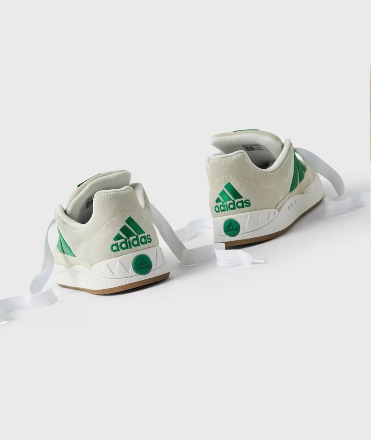 Bodega x Beams x Adimatic Trainers “ Off White Green “