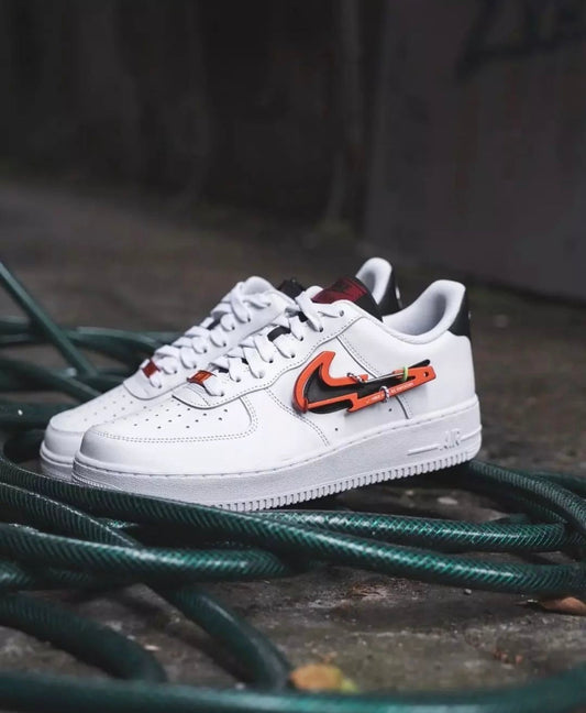 Airforce Af1 Carbiner Cargo Swoosh “White”