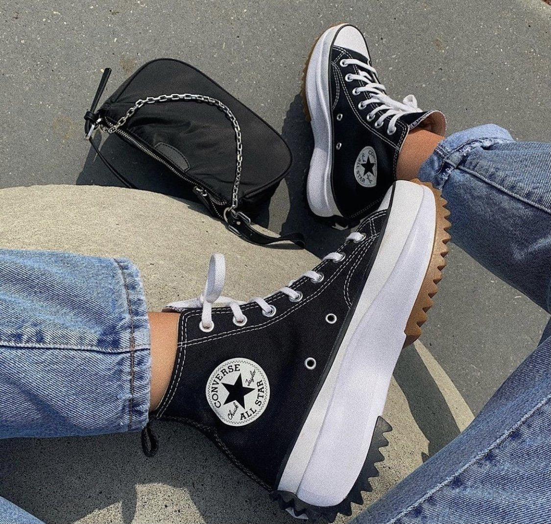 WMNs Converse Run Star Hike Hi “Black/White Gum”