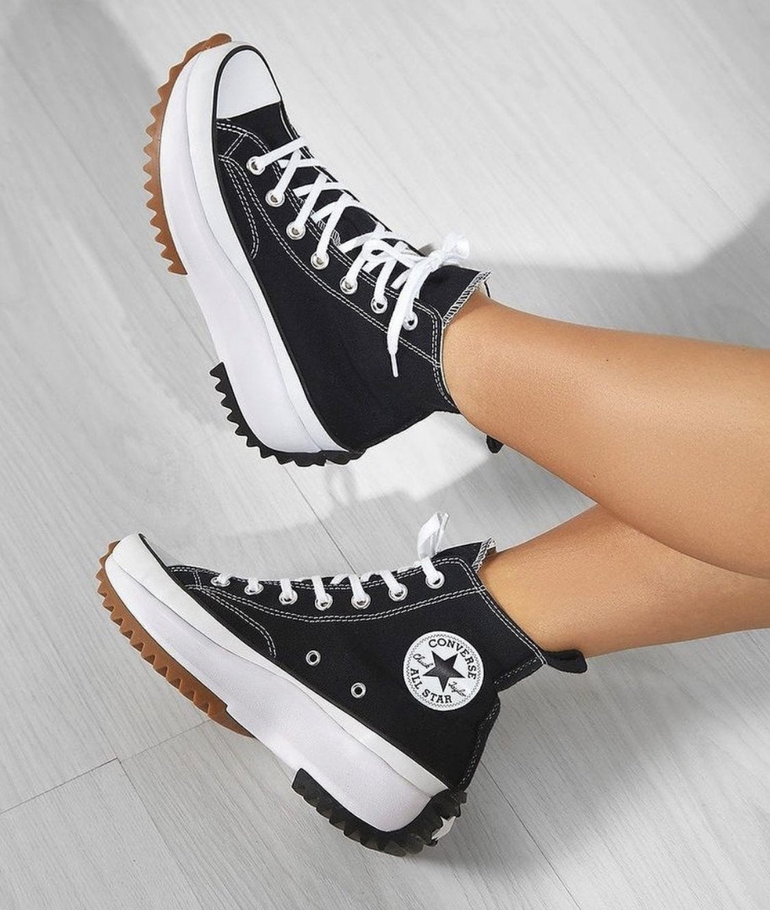 WMNs Converse Run Star Hike Hi “Black/White Gum”