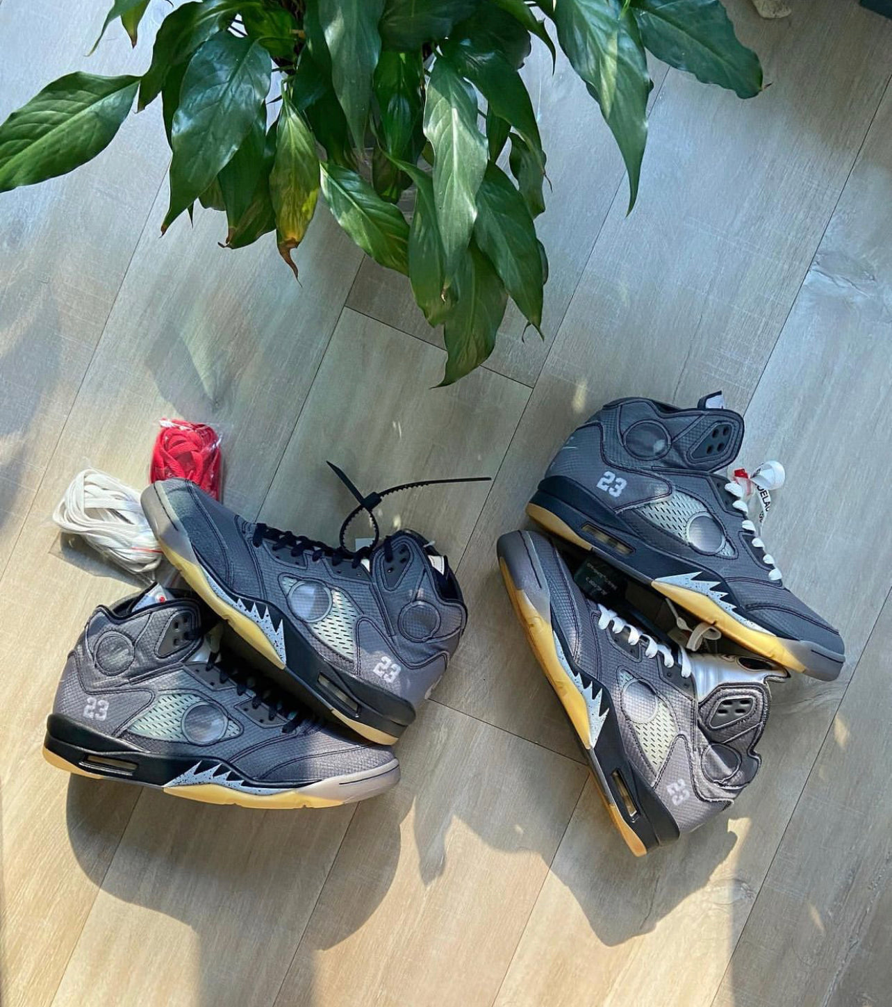 Air Jordan 5 Off-white “Muslin” Black