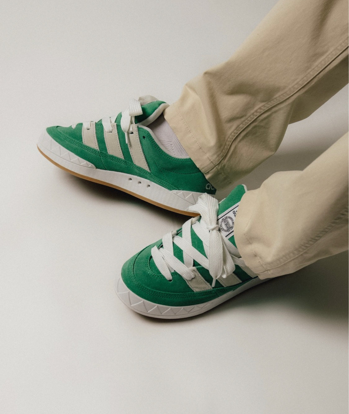 Adimatic Skate Sneakers “ Green White “