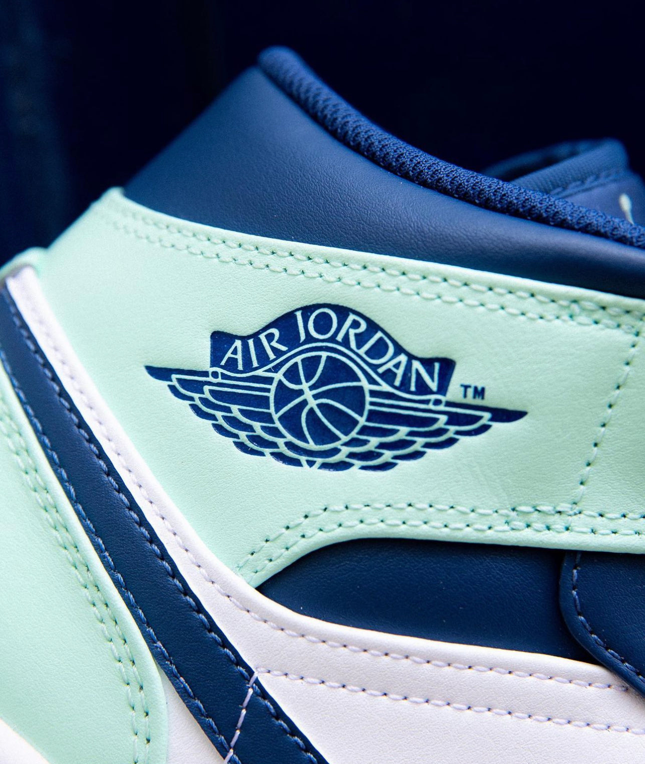 Air Jordan 1 Mid “ Mystic Navy Mint Foam “