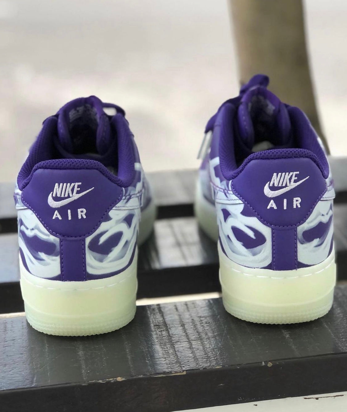 Airforce 1 Low Skeleton “ Purple “ ( Glow In Dark )