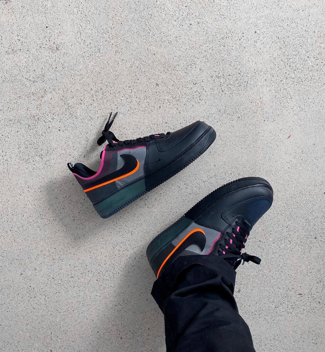 Airforce 1 React Split “ Black Neon “