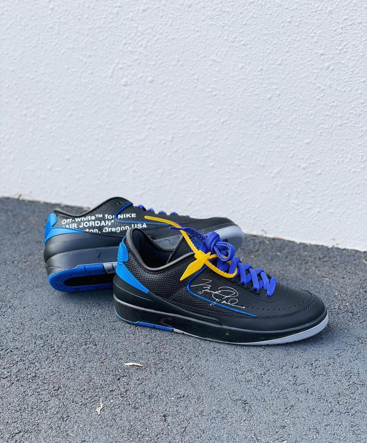 Off-White x Air Jordan Low 2 SP “Black/Blue”