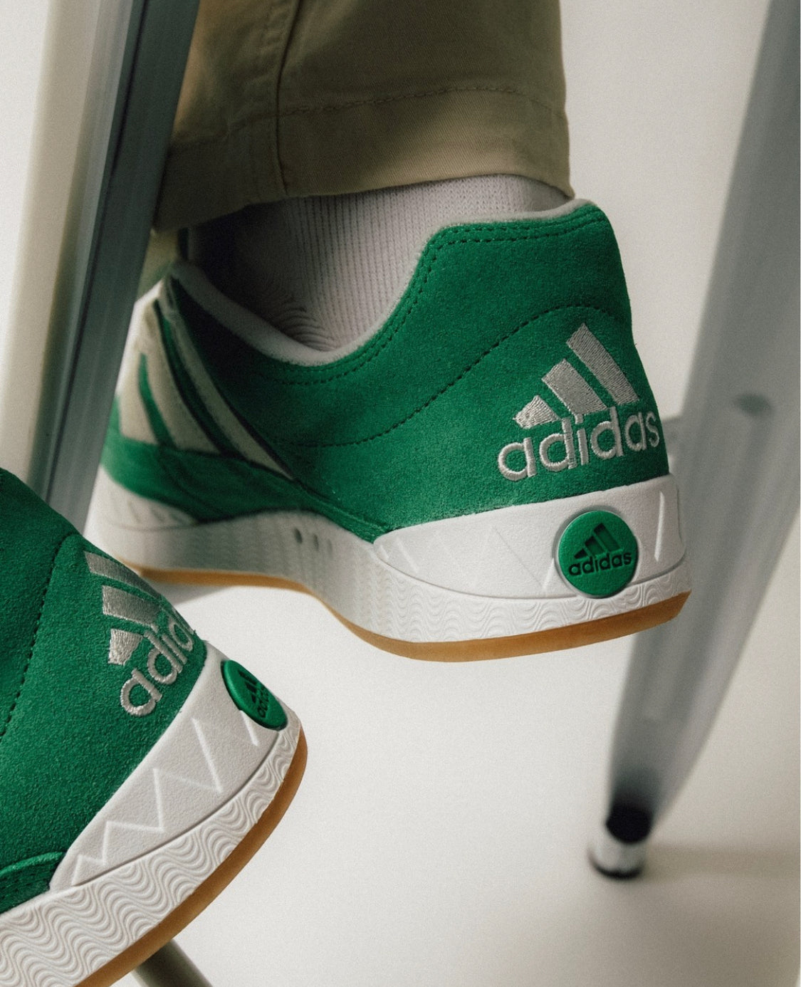 Adimatic Skate Sneakers “ Green White “