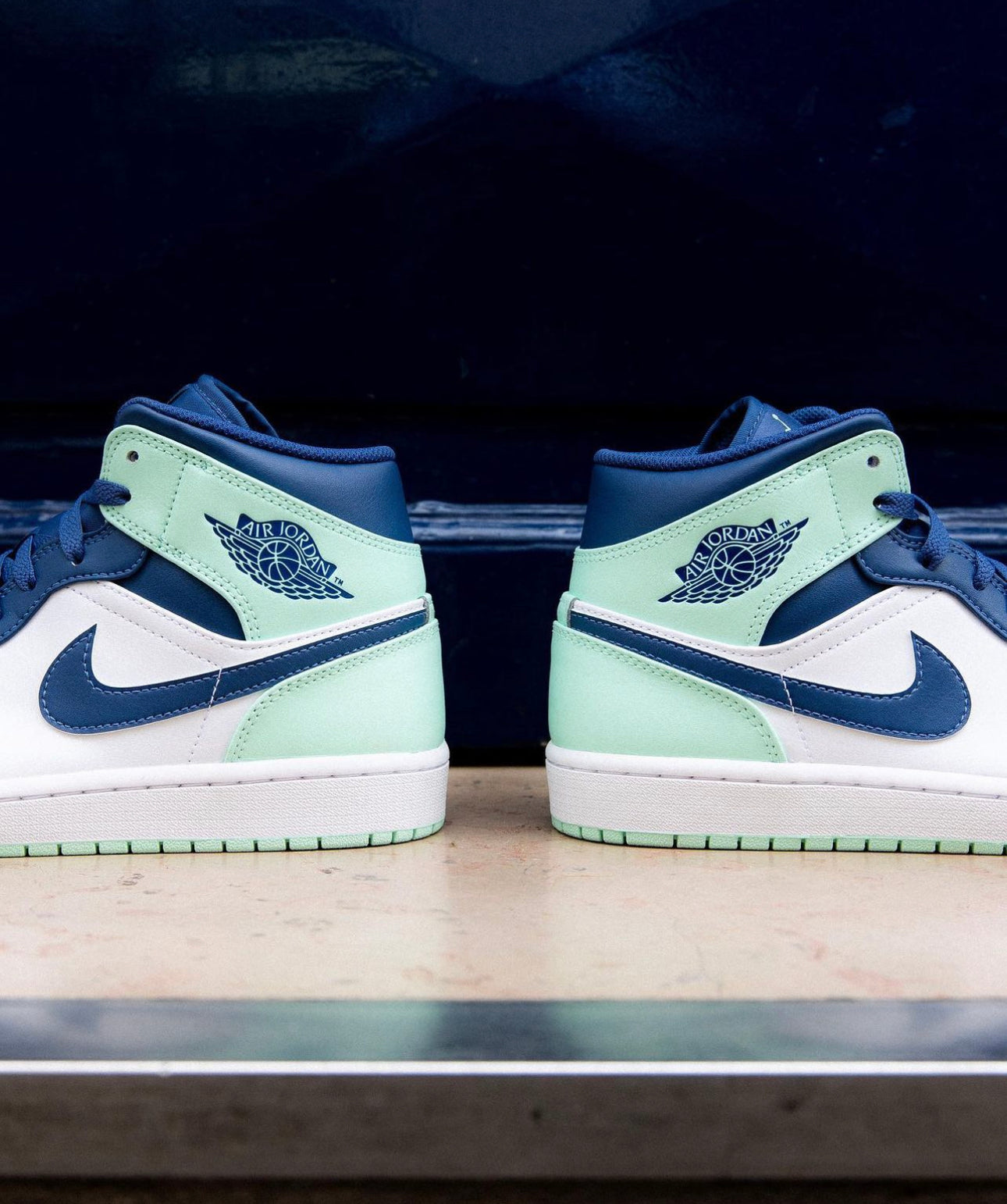 WMNs Air Jordan 1 Mid “ Mystic Mavy Mint Foam “