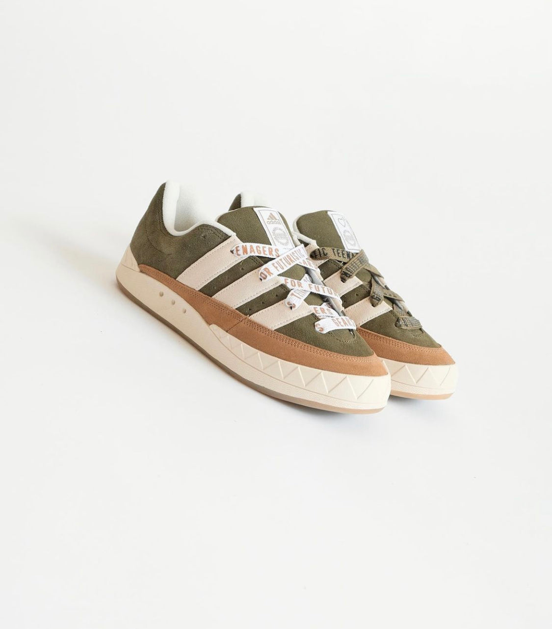 HumanMade x Adimatic Skate Sneakers “ Dust Green “