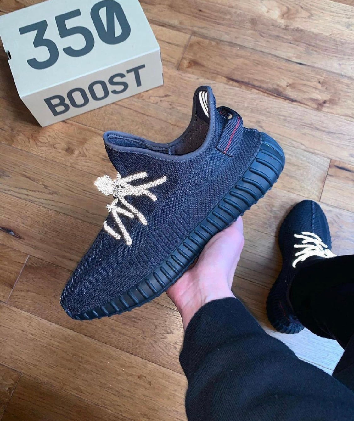 Yeezy Boost 350 V2 Static Black “Lace Reflectives”