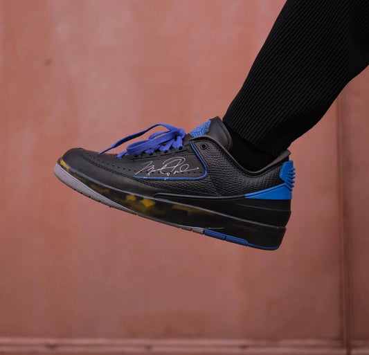 Off-White x Air Jordan Low 2 SP “Black/Blue”