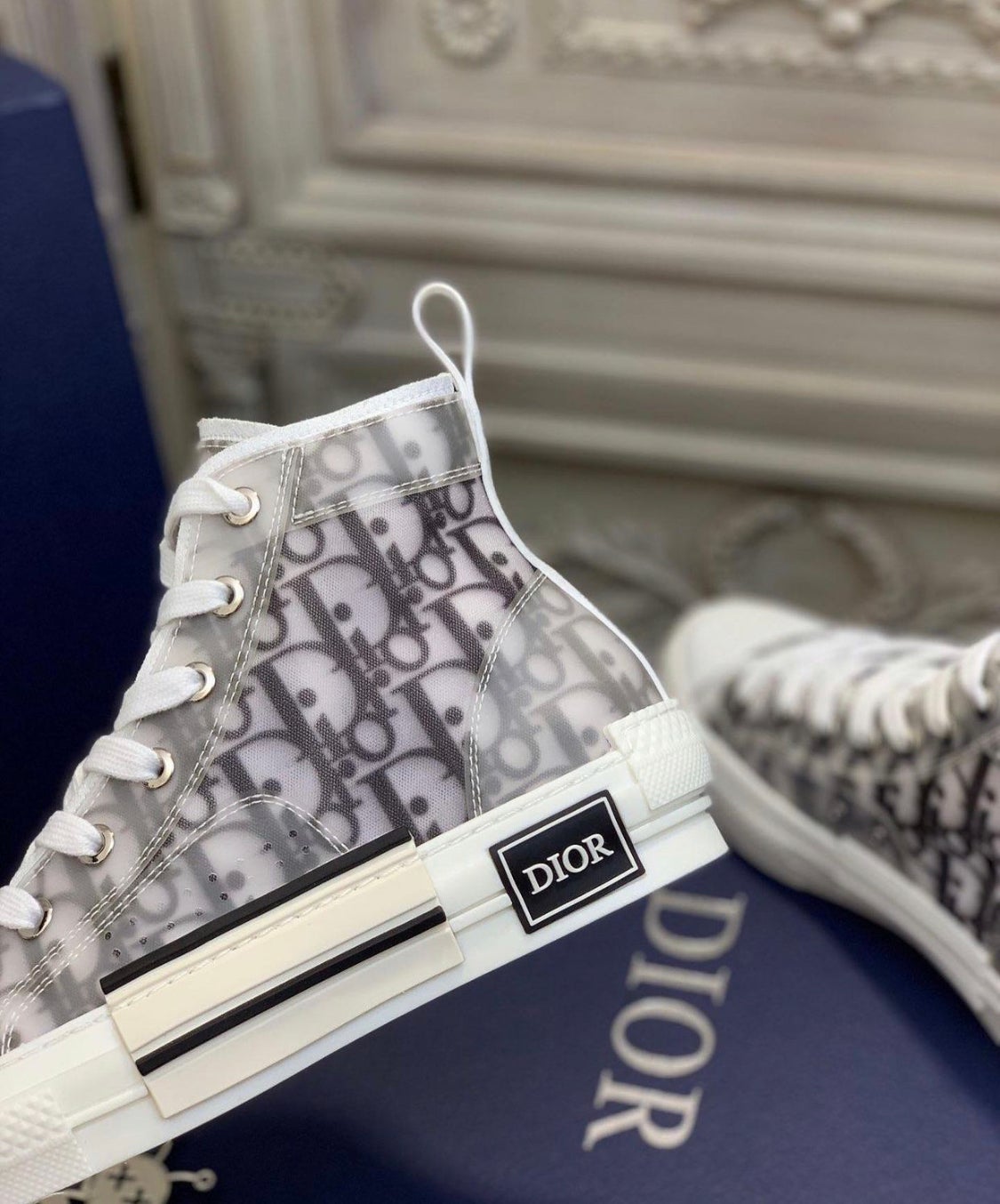 Dior B23 High - Top Sneaker “White / Black Oblique”