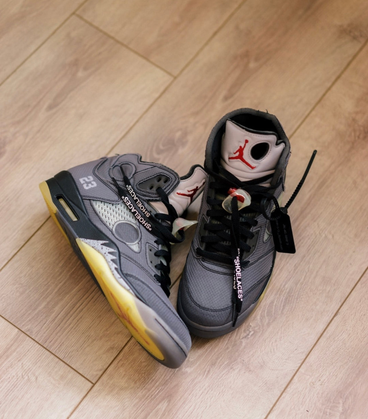 Air Jordan 5 Off-white “Muslin” Black