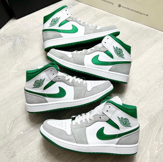 Air Jordan Retro 1 Mid Se “Grey/Pine Green”